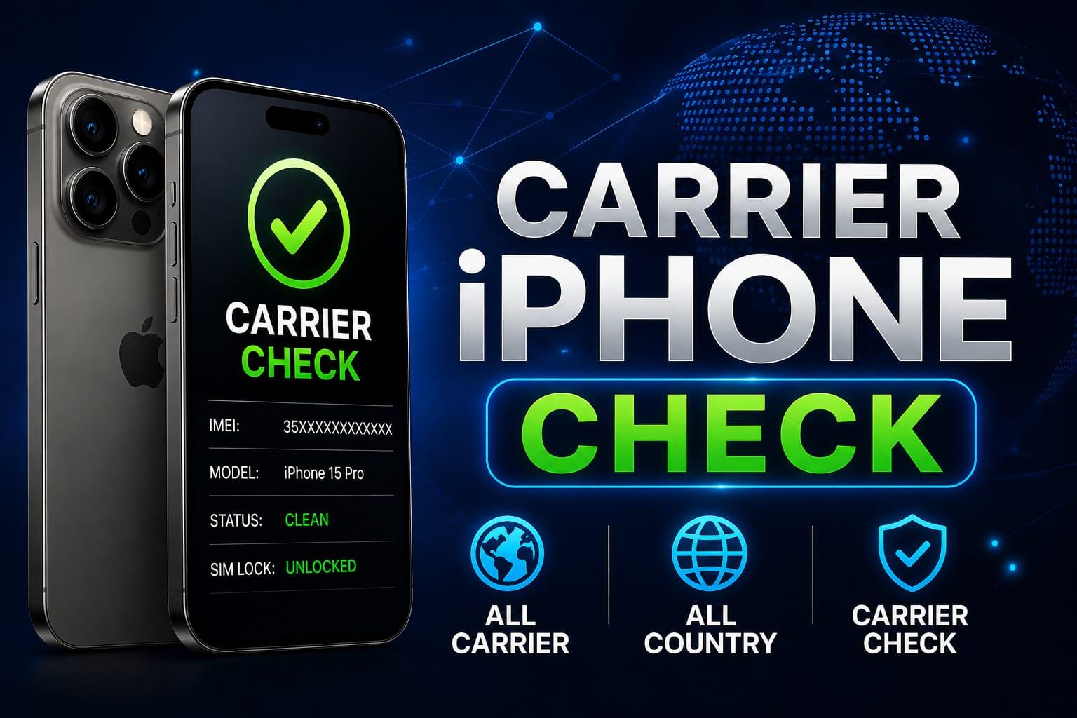 Apple iPhone Carrier + Warranty + FMI + SIMlock Check BY (IMEI / SN)