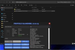 FRPFILE Ramdisk for A12 Bypass Passcode/ Read Owner/ Hardware Info/ Hidden Account - WINDOWS