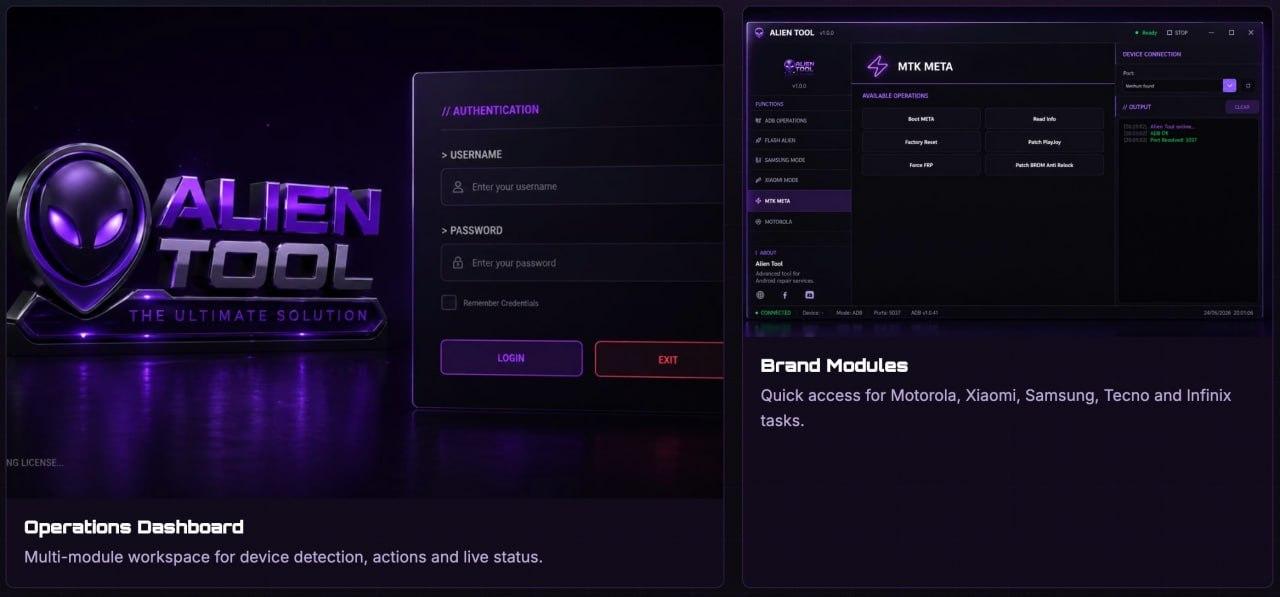 Alien Tool 6 Months Activation (Moto FRP-UBL-PayJoy) No Need Credits